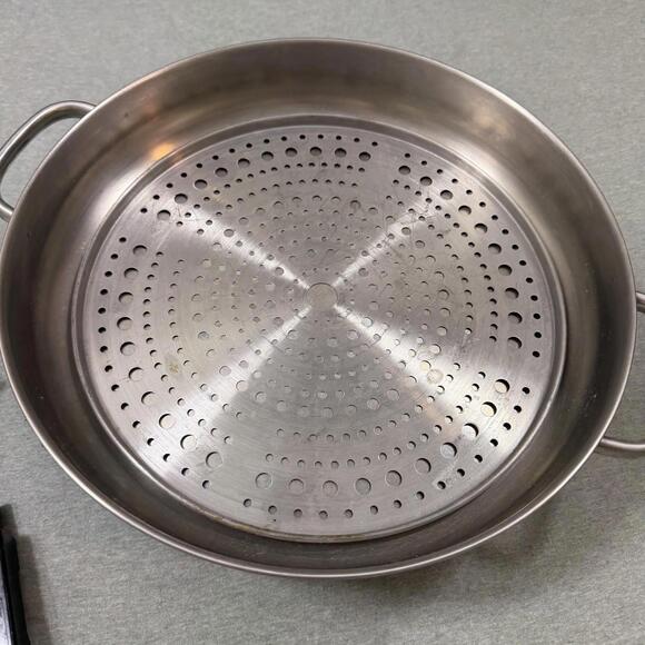 VTG Farberware 12" Electric Stainless Steel Skillet 344A with Power Cord *Tested - Picture 3 of 4